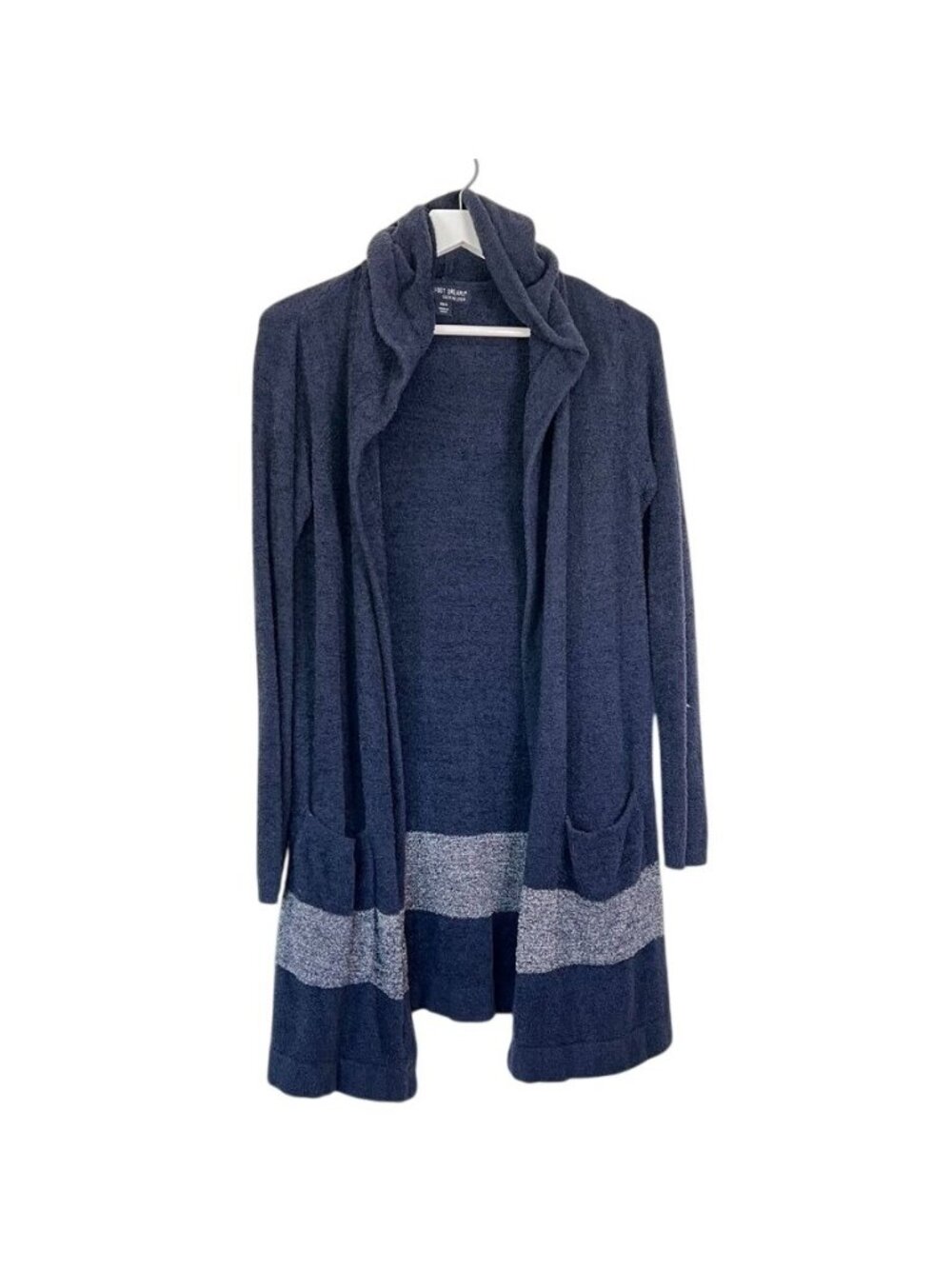 Barefoot Dreams CozyChic Ultra Lite Hooded Cardigan Duster Size S Buttery Soft
